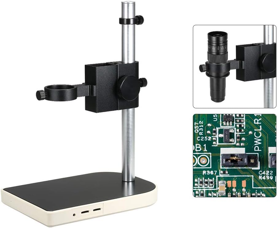 Supporto Per Microscopio In Lega Di Alluminio | Base Stabile Per Microscopi USB | Per Osservazione Precisa - Foto 5