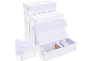 Leyzan Trading-Card Storage Box, 8-Pack • 700 Count Corrugated Cardboard Storage with dividers & labels for TCG/Magic/Mtg storage and Collection, 10.4 INCH Horizontal