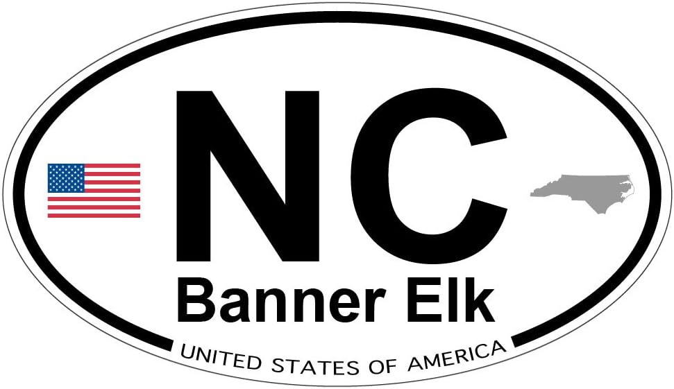 Amazon Com Us Decal Inc Banner Elk North Carolina Oval Sticker