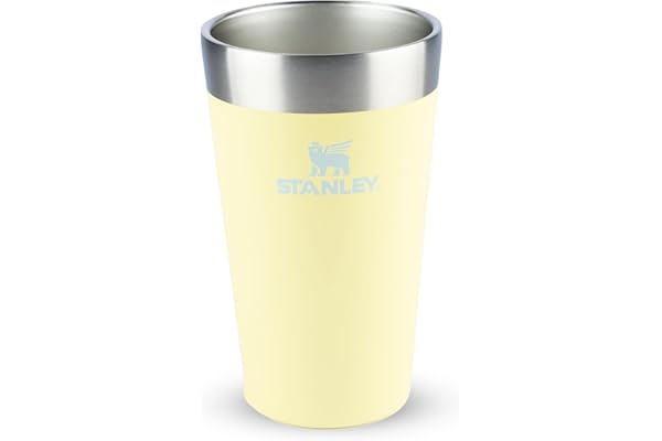 Copo Térmico de Cerveja Isolado, 473 ml, Copo Empilhável para Bebidas Quentes ou Frias, Matte Black 2.0