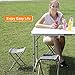 REDCAMP Small Lightweight Folding Camp Stool Portable,a Quick Rest, Set of 2, 9.8×10.6×13.4”thumb 1