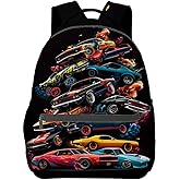 VANZEV Car Pattern Backpack Travel Backpacks Laptop Rucksack,School Bookbag for Women Kids Boys Girls,Muscle Cars Sports Back Pack Accessories Bags,Ideal Gifts for Work, Outdoor Adventures