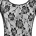 Lisli Women Long Sleeve Fishnet Lingerie Lace Bodysuit Nightwear Backless Dress Black Large