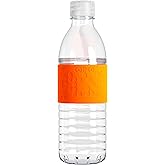 Copco Hydra 16.9 oz Water Bottle with Leak-Proof Lid - Tritan Reusable with Textured Grip Sleeve - BPA-Free, Shatter-Resistant, Dishwasher Safe for Travel, Gym, Work, Outdoors (Chevron Orange)