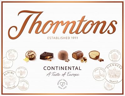 Thorntons Continental Chocolate Gift Box 264g Milk White Dark Flavours