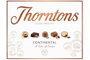 Thorntons Continental Chocolate Gift, Perfect for Sharing, Gifts for Women and Men, Unique Flavours Milk, White, Dark Chocolate, 264g