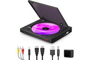 CEIHOIT C eihoit Super Mini DVD Player for TV with HDMI and AV Output Portable DVD CD Player with Built in Speaker 1080P Upscaling Includes HDMIAV Cable Remote Control Support USB Input Playback