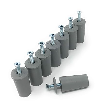 Anschlagpuffer Stopper für Rollladen 40 mm - 8 Stück - grau