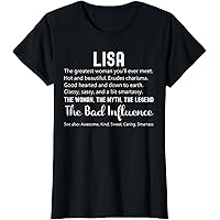 Amazon.com: Lisa Personal Name Women T-Shirt : Clothing, Shoes