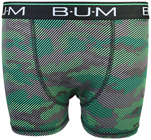 B.U.M. Equipment Boys\' Performance Active Compression Underwear Boxer Briefs (6 Pack), Black/Charcoal/Camo, Small/6-7' - Thumbnail 2