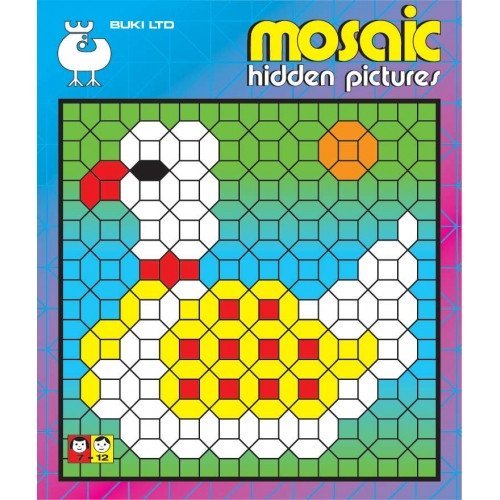 Buki Mosaic Hidden Pictures 2 Activity Book