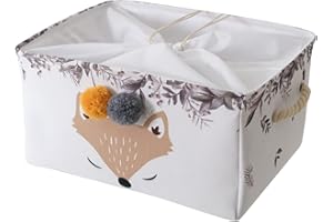 INough Storage Basket Baby Toy Basket, Collapsible Laundry Baskets Dorm Room Essentials Dog Toy Bin Farm Animals Decor Shoe B