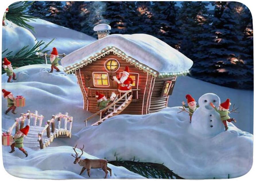 Badematte Bad Teppiche, Weihnachten Weihnachtsmann schickte Geschenk