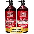 Dead Sea Collection Shampoo and Conditioner Set with Keratin – Hydrating Softening Hair Products with Dead Sea Minerals for All Hair Types – Set of 2 Bottles (33.8 & 30.6 Fl. Oz.)