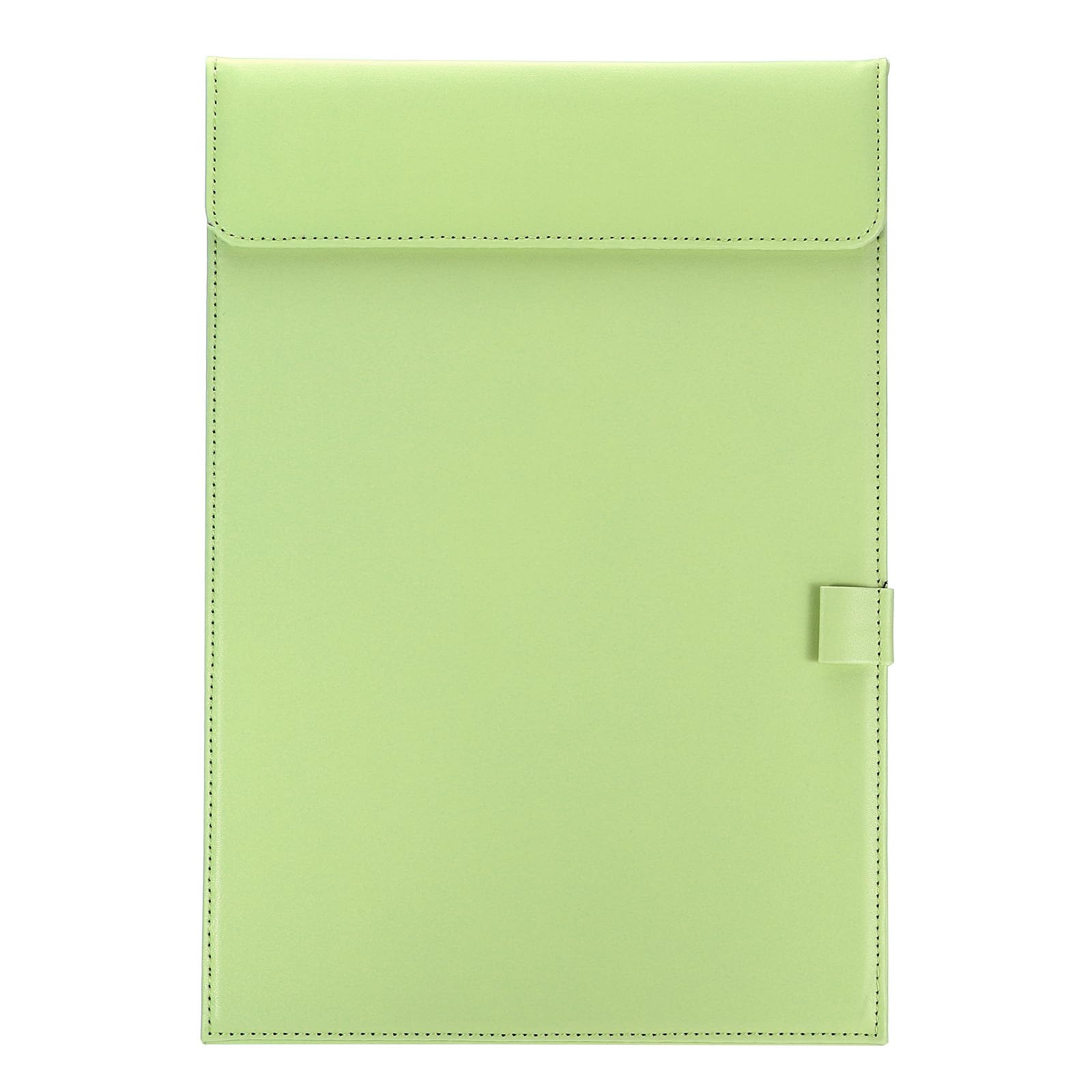 PATIKIL 13"x9.1" A4 PU Leather Clipboard, Business Padfolio Organizer Binder Resume Legal Document Folder Holder Writing Pad for Office, Green