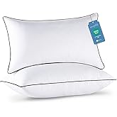 JOLLYVOGUE King Size Pillows Set of 2 for Sleeping, Soft and Supportive Bed Pillows with Down Alternative Filling for Side and Back Sleepers, Hotel Collection
