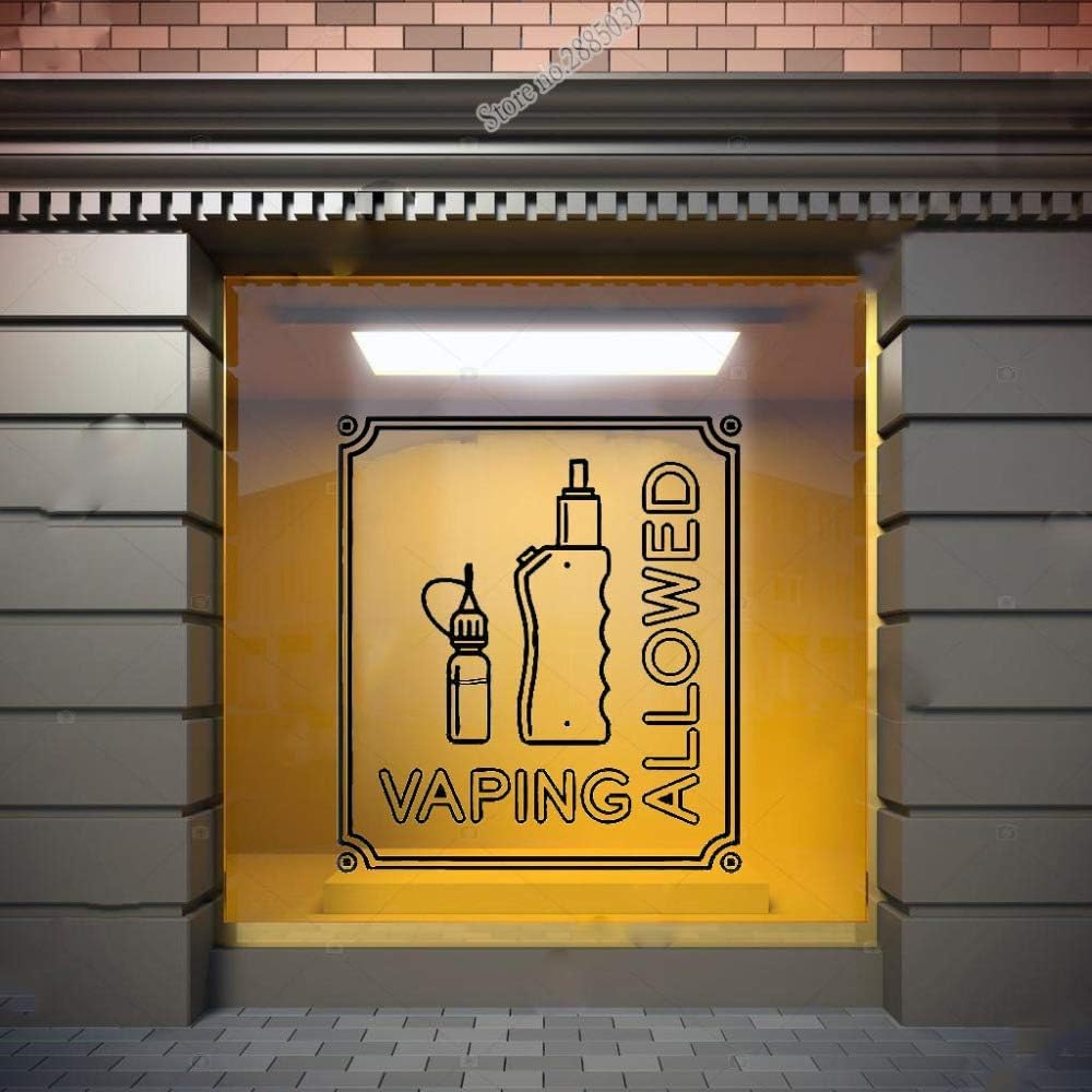 Vaping Permitido Wall Window Decal Vape Store Logo Sticker Vape Vaping