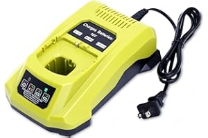 Kekepowtobat Compatible with Ryobi 18V Battery Charger, P117 Rapid Charger Compatible with Ryobi 12V-18V ONE+ Lithium, NI-CD & NI-MH Battery PBP2005 PBP002 PBP005 PBP006 P193 P108 P103 P102 P100