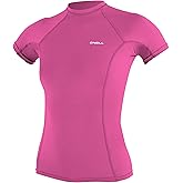 O'NEILL Women’s Basic Skins-2 Short Sleeve Rashguard, UPF 50+ Sun and Rash Protection for Surfing and All Outdoor Activities
