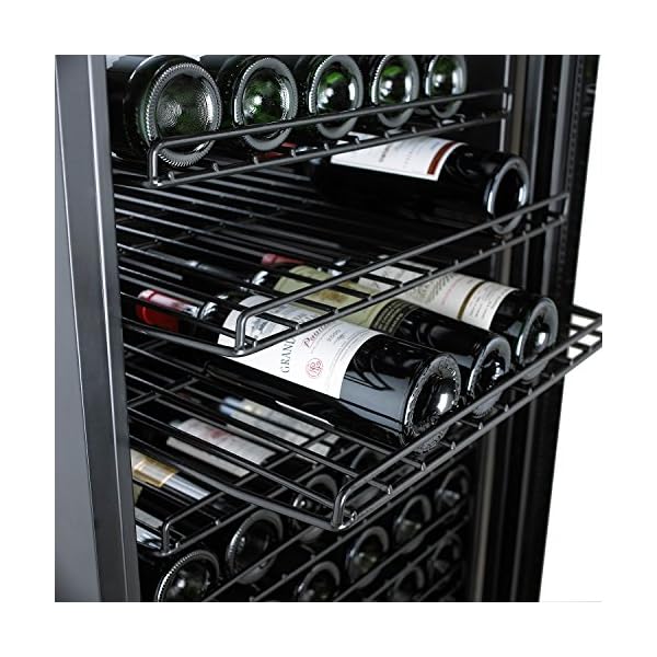 Wine-Enthusiast-Classic-165-Bottle-Wine-Refrigerator-Freestanding-Touchscreen-Wine-Cooler-Black