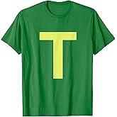 Chipmunk Halloween Carnival Group Costume Letter T Shirt T-Shirt