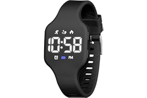 L LAVAREDO Kids Watch Girls Boys Fitness Tracker Digital Watches for Kids Vibrating Alarm Stopwatch Waterproof Girls Boys Wat