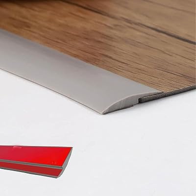Zayejod 2M Grey Carpet Trim Self Adhesive PVC Floor Edge Strip 30mm x 4mm