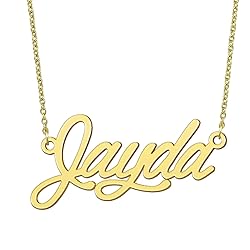 BYBWBL Jayda Name Pendant Necklace 18k Gold Plated