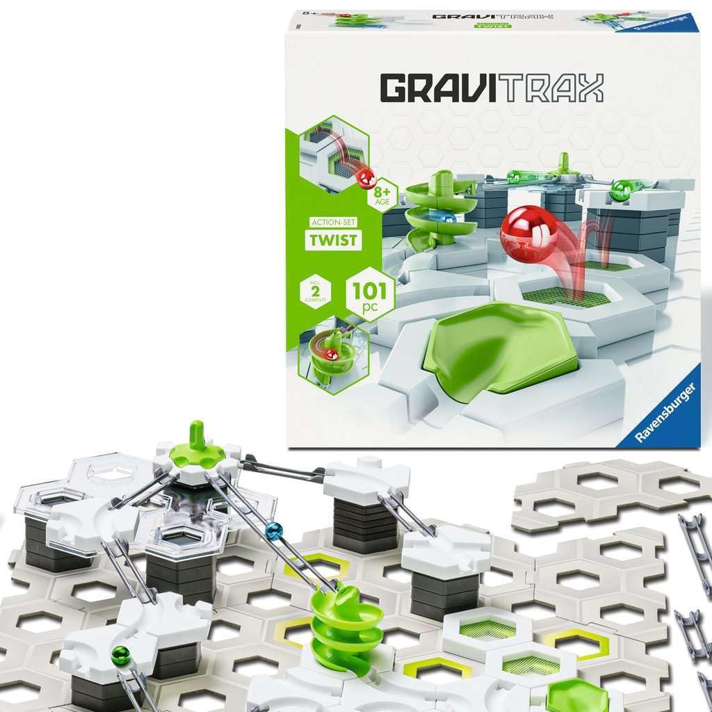Ravensburger GraviTrax Twist Action Set 22576. Can be Combined with All Starter Sets, Extensions and Elements, Construction Toy for Children from 8 Years