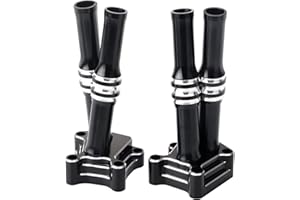 Bid4ze Aluminum Pushrod Tube and Lifter Block Cover For Harley Twin Cam Street Glide Electra Glide Road king Dyna Softail Fatboy 1999-2017 Black