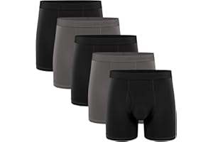 Natural Feelings Boxer Briefs Mens Underwear Men Pack Soft Cotton Open Fly Underwear