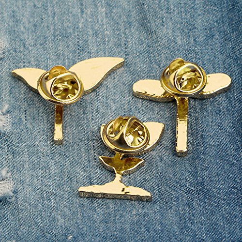 GUAngqi 3 Pcs/Set Leaves Plant Bean Sprouts Enamel Brooch Collar Pin Cartoon Brooch Pin Badges for Clothes Bags Backpacks - Thumbnail 6
