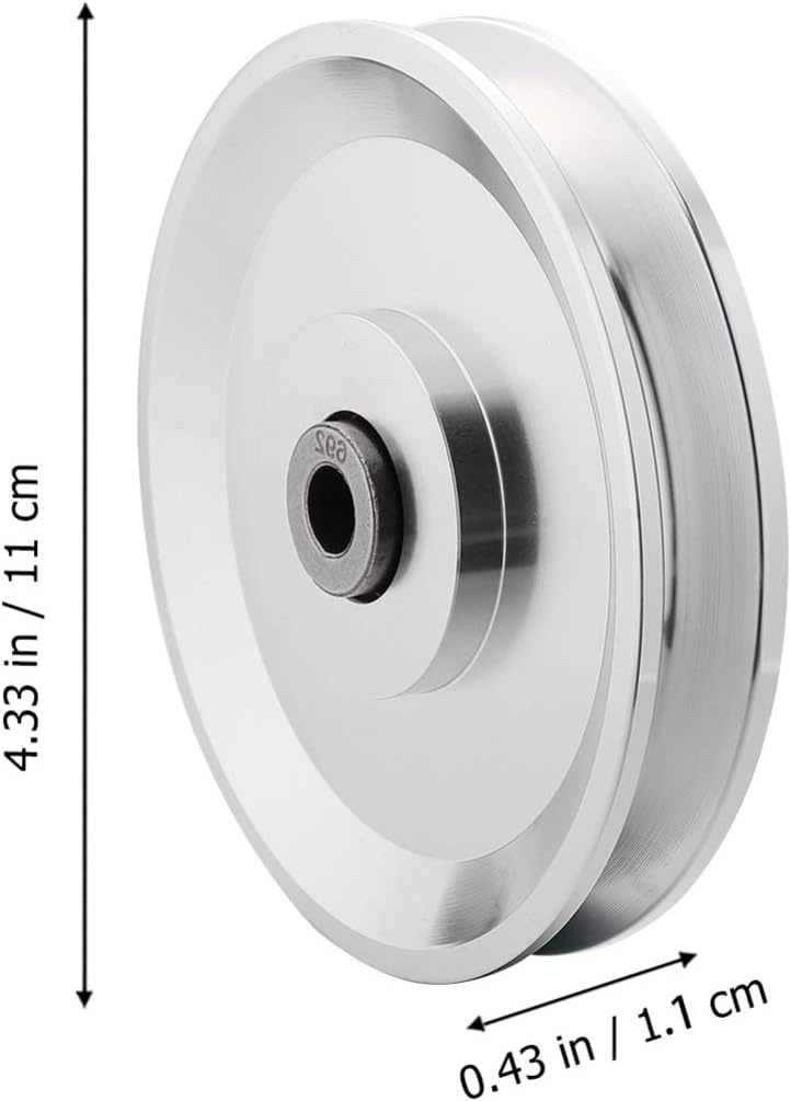 BESPORTBLE Bearing Pulley Wheel Metal V Groove Guide Pulley Abration Rail Ball Bearings Wheel Gym Cable Equipment Accessories for Lifting Handling Moving: Sports & Outdoors