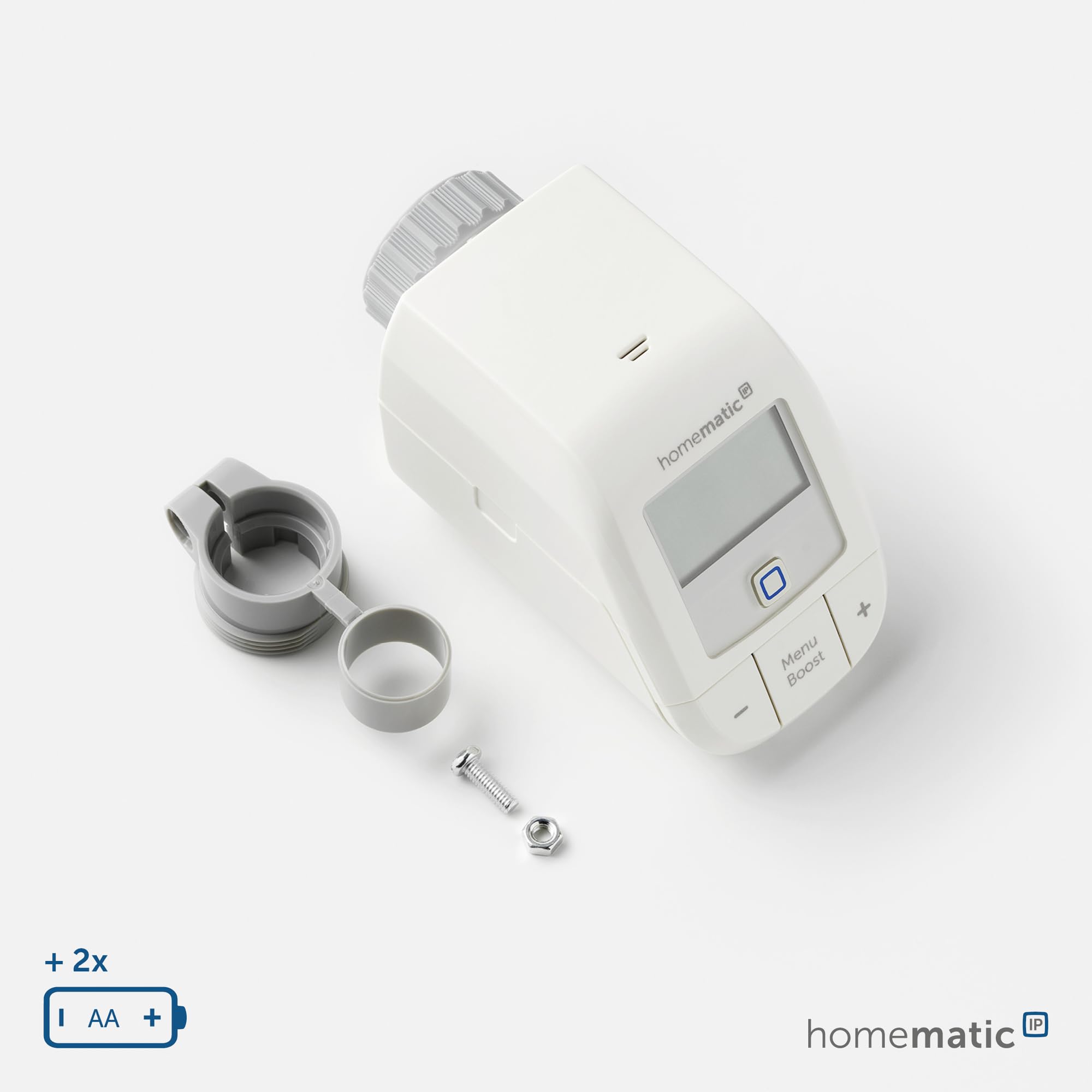 Homematic IP Heizkörperthermostat – Basic, Smart Home, digitaler Thermostat Heizung, Steuerung per App, Alexa, Google Home, einfache Installation, Energie sparen, 153412A3 5