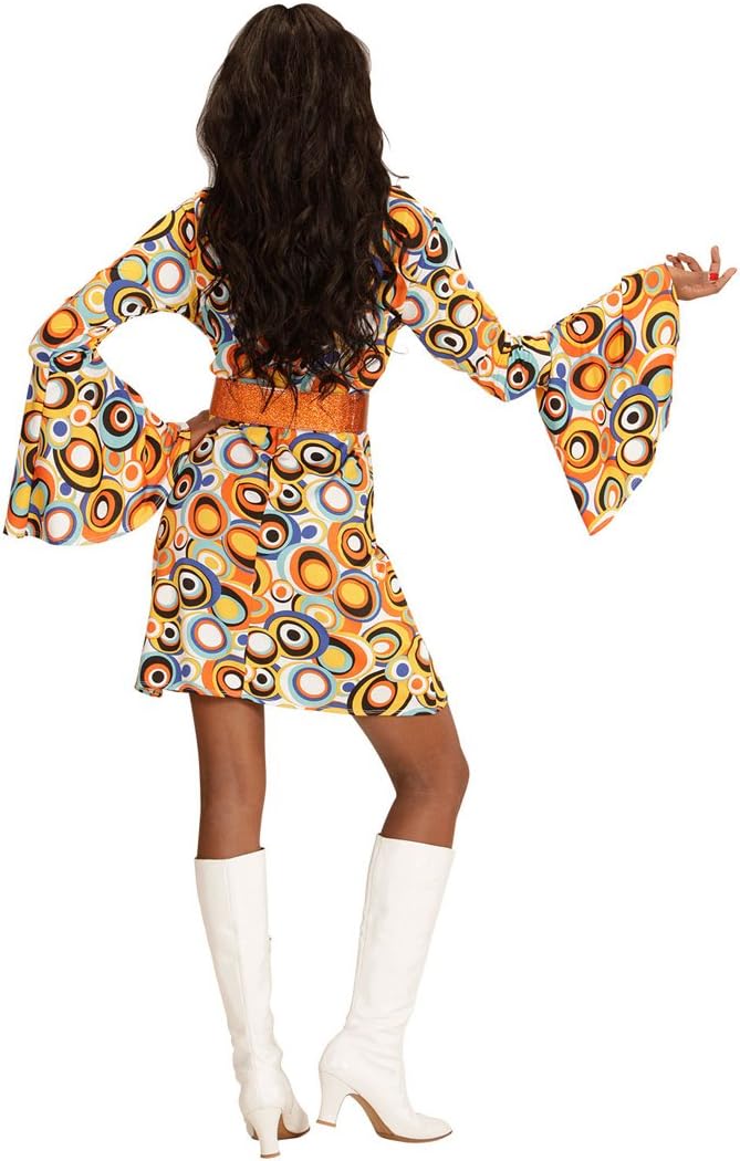Disfraces y accesorios - Llamativo Outfit Dama goovy Vestido años 60 L NET  TOYS Estilizado Disfraz Retro Hippie para Mujer ES 44/46 Insuperable para  Festival y Fiesta temática Juguetes y juegos thebigonealaska.com