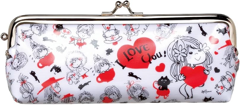 Amazon サンスター ペンケースがま口 黒猫レッド柄 亜土12 水森亜土 Sw631396 ペンケース 文房具 オフィス用品