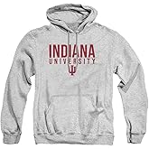 LOGOVISION Indiana University Official Stacked Unisex Adult Pull-Over Hoodie