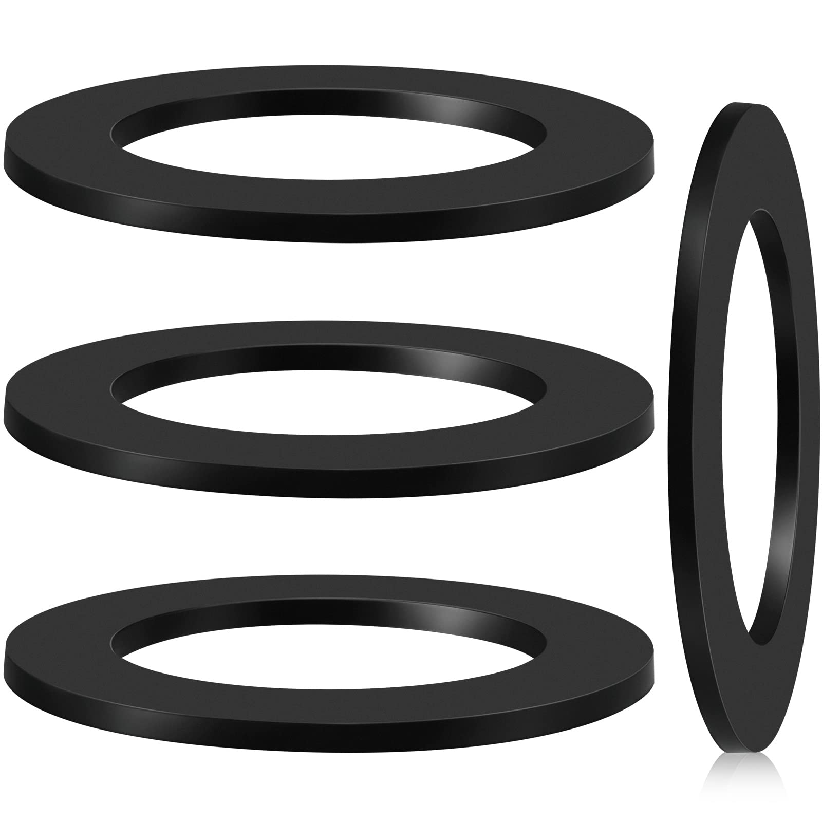 Photo 1 of 4 Pcs 1-3/4-Inch by 2-5/8-Inch Rubber Gasket for Tub Drain Shoe Tub Overflow Gasket Silicone Bathtub Drains Seal