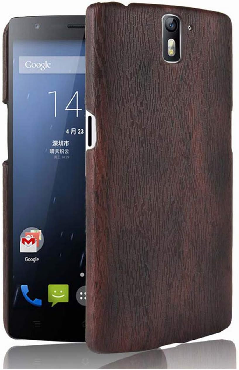 Case for Oneplus One 1 Plus1 Wood Grain Back Cover Oneplus 1 One A1000 A0001 Phone Cases,Black