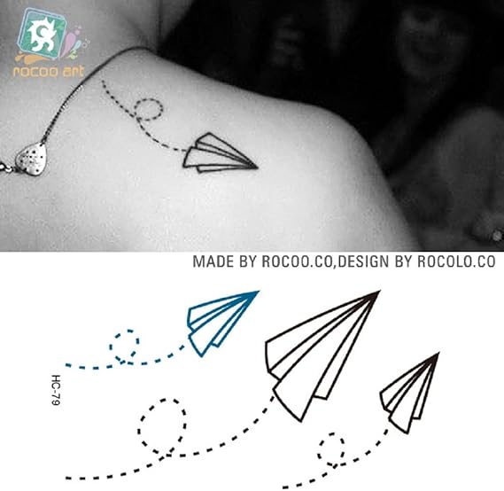 Amazon 三月問屋 タトゥーシール さわやか 紙飛行機 Hc1079 タトゥーシール 通販