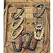 DB.WOR Carabiner Tactical 6pcs Enforcement Polymer Light Weight D-Ring Hanging Hook (Black)
