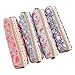 Polytree 4pcs Retro Flower Floral Lace Pencil Pen Case Cosmetic Makeup Bag Zipper Pouch Purse