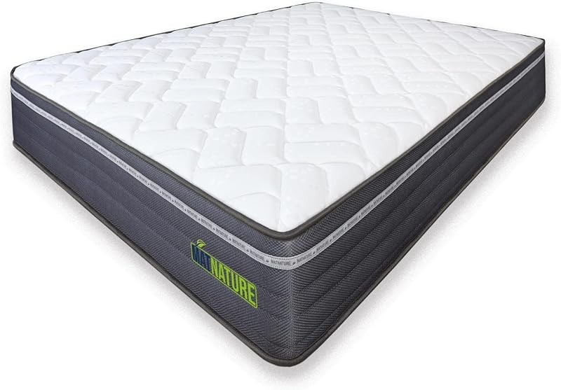 | MatFoam | Colchón Viscosoft Reversible | Firme e Indeformable | Altura 21 cm | Muy Transpirable Antibacterial | Óptima Termoregulación | Tejido Antideslizante (105 x 200 cm)