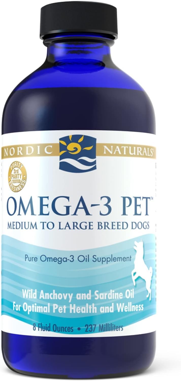 Omega-3 Fish Oil for Cats & Small Dogs  237ml Liquid Supplement