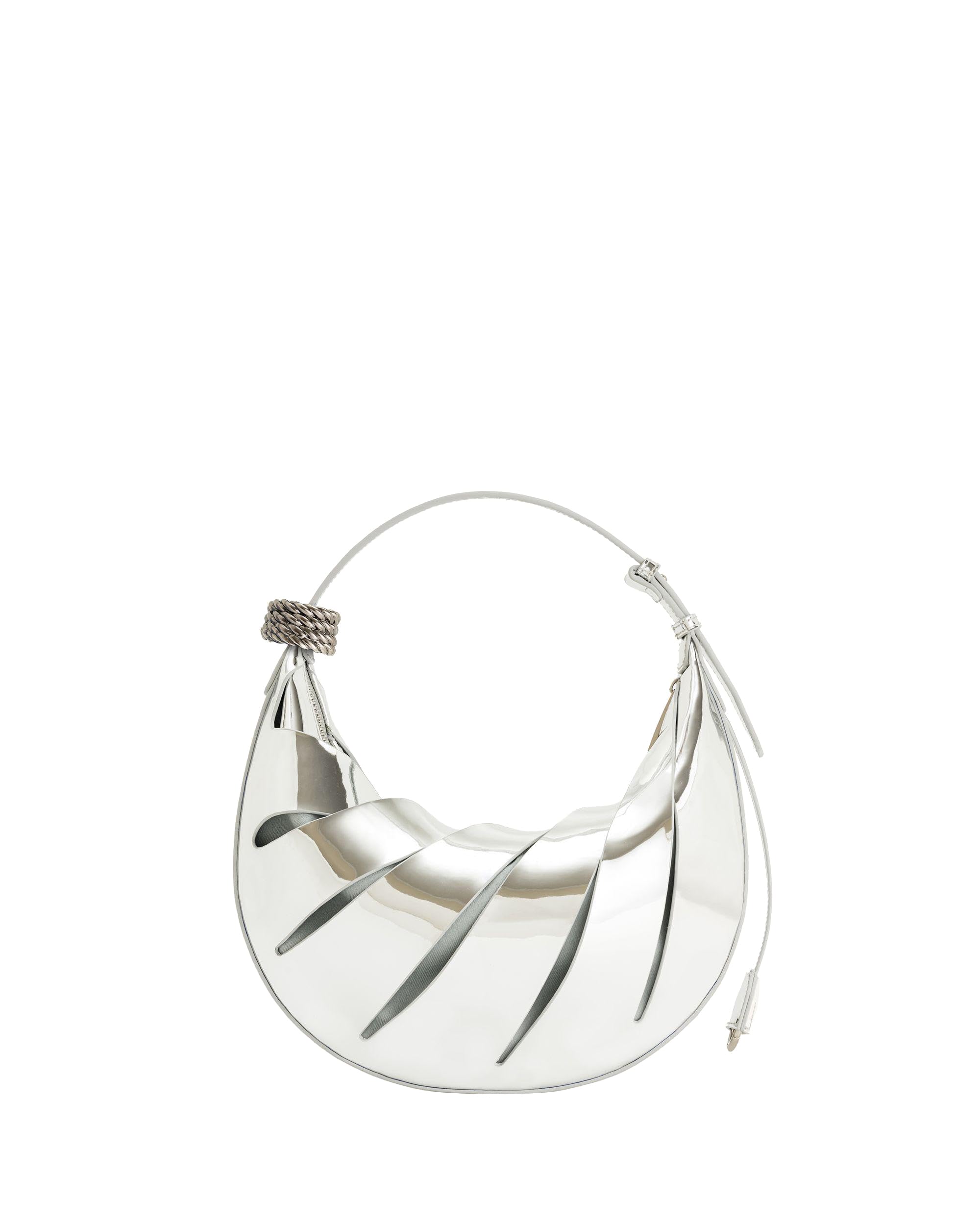 [JW PEI] Jana Hollow Out Women's Shoulder Bag, Silver