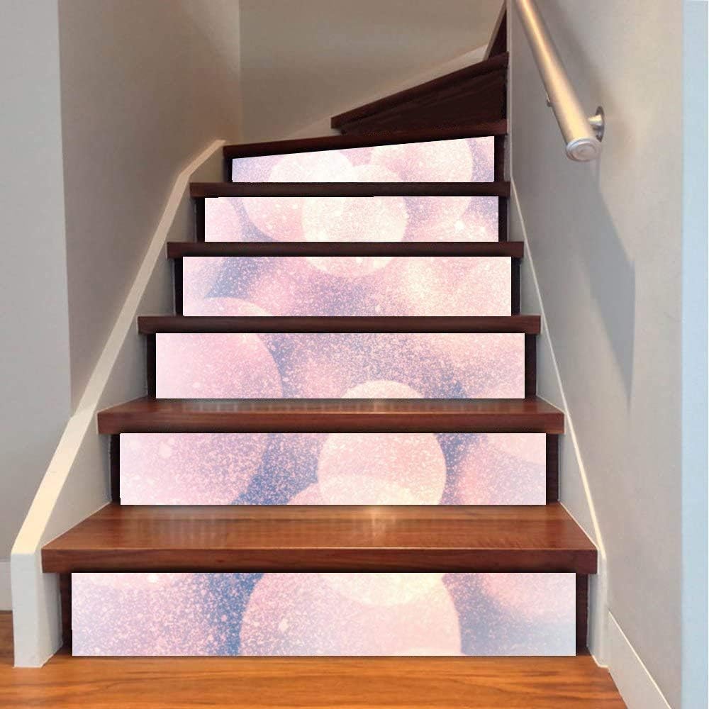 Marteylink Personalized Design Staircase Stickers Decals 39.3
