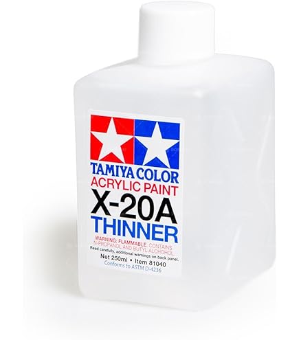 Amazon.com: TAMIYA TAM81040 Acrylic/Poly X-20A Thinner 250ml