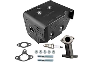 HZ Muffler Assembly Exhaust Pipe Kit for Honda GX340 11HP GX390 13HP GX420 16Hp Engine Harbor Freight Predator 420cc Engine