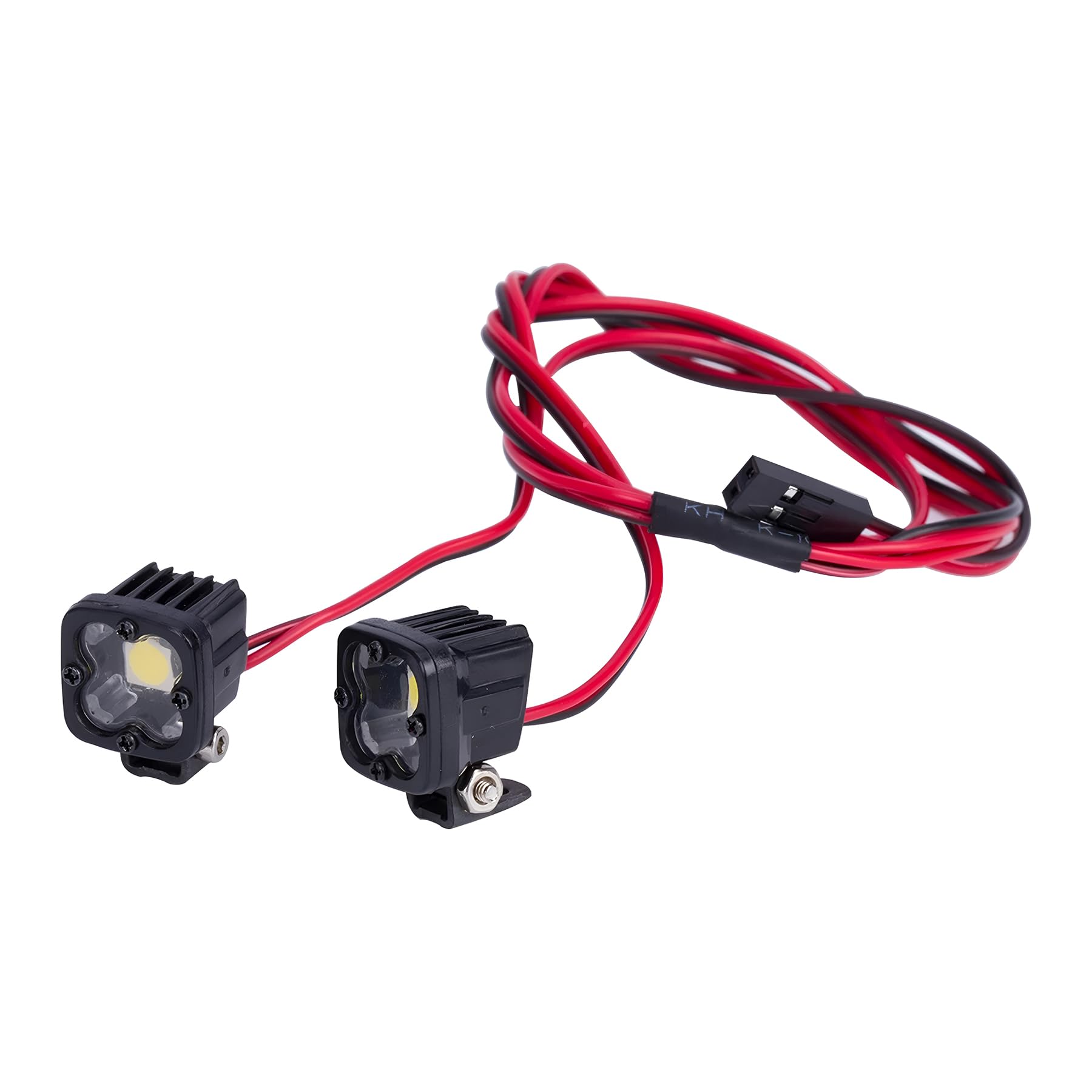 View 1 of 1/10 RC Lights, 2 Pcs SCX10 III Led Lights Headlight, for 1/8 1/10 RC Crawler Car Axial SCX10 III CJ7 Wraith Capra VS4-10 Simulation DIY Parts