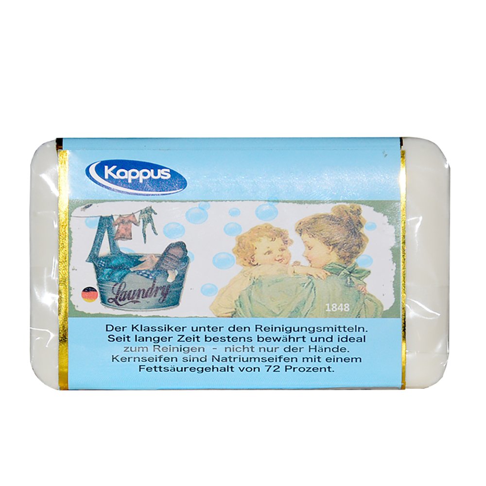 KAPPUS Kernseife weiß cellophaniert 250 g Seife: Amazon.de: Beauty